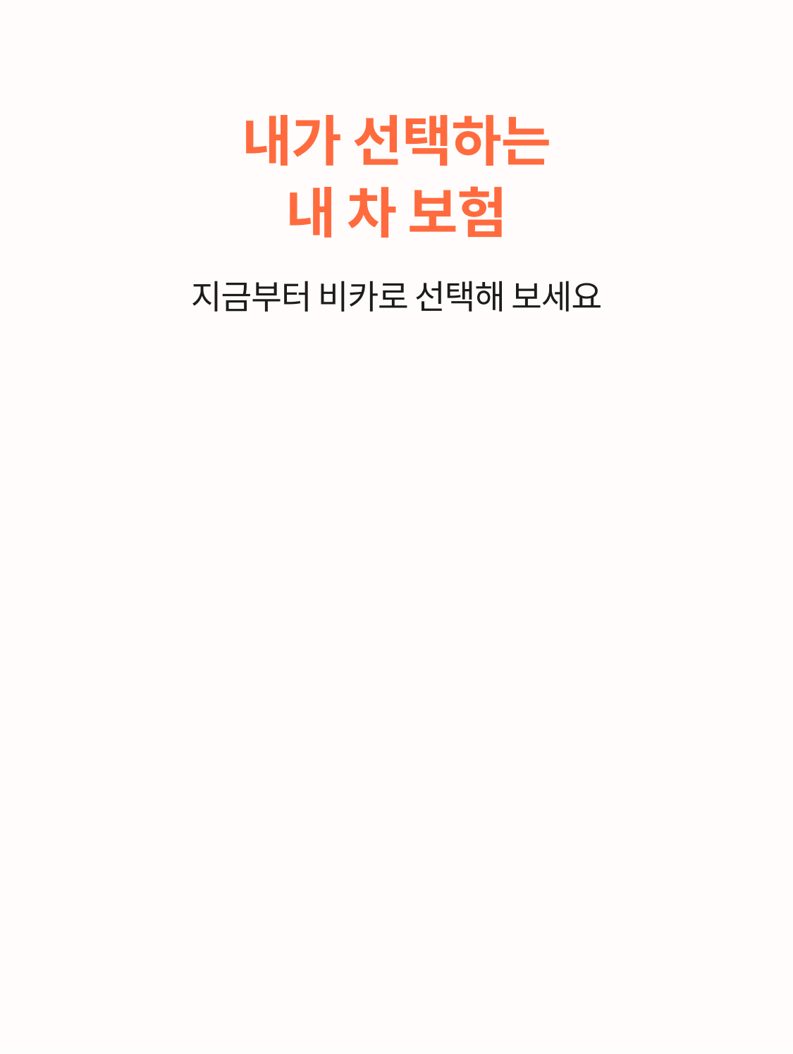 내가 선택하는 내 차 보험